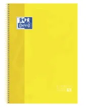 Cuaderno Espiral A4+ Tapa Extradura Cuadrícula 90g Amarillo – Oxford