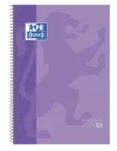Cuaderno Espiral A4+ Tapa Extradura Cuadrícula 90g Violeta – Oxford