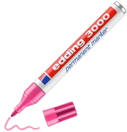 Rotuladores Permanentes Edding 3000 Rosa – Edding