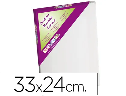 Bastidor Liderpapel 4f Lienzo Grapado Trasero Algodon 100% Marco Pawlonia 1,8x3,8 cm Bordes Madera 33x24 cm