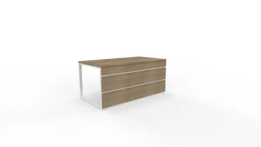 Escritorio KCLOSE Blanco / Miel 1600x840x740 mm - Kclose