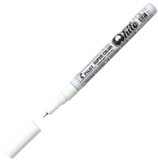 Rotulador Permanente Extrafino Pilot 0,5 mm Blanco - Pilot