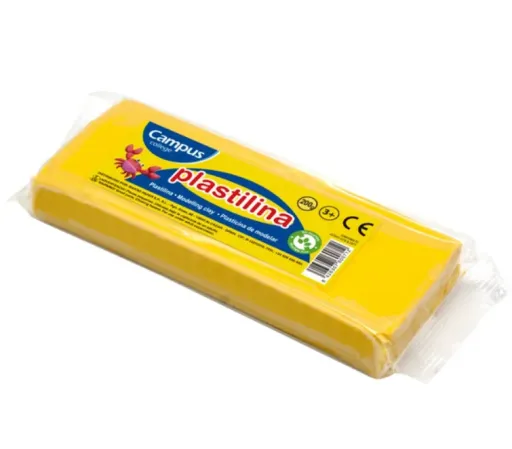 Plastilina en Barra 200g – Amarillo – Campus