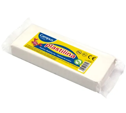 Plastilina en Barra 200g – Blanco – Campus