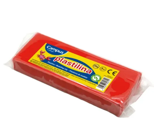 Plastilina en Barra 200g – Rojo – Campus