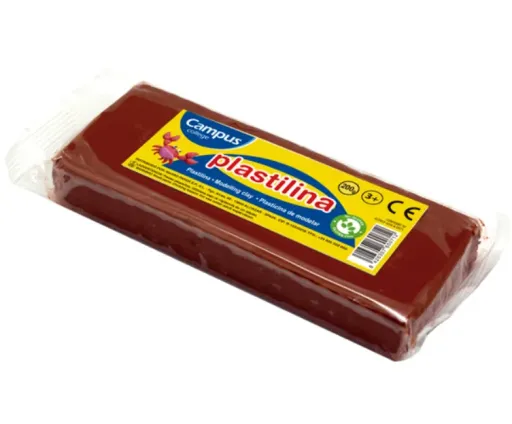 Plastilina Mediana 200g – Marrón – Campus